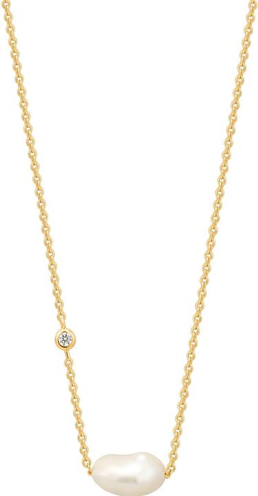 Ania Haie N019-02G Pearl of Wisdom Damen Halskette, verstellbar (925er Silber, 38 cm)