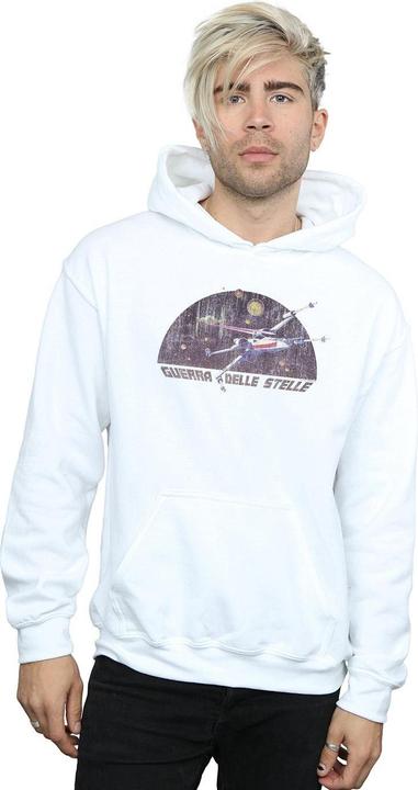Actual product image Star Wars Mens Italian Title X-Wing Hoodie (S)