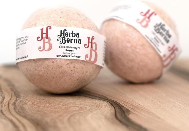 Image du produit Herba di Berna Boule de bain Rose (Bombe de bain)