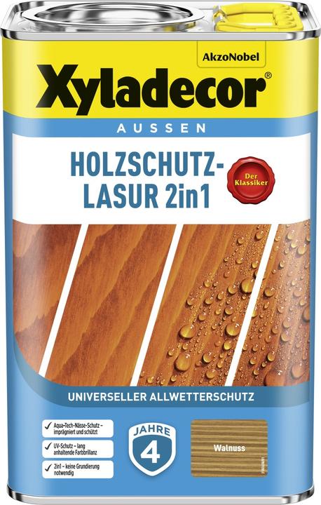 Actual product image Xyladecor Wood stain brown 4 L (Brown, 4 l)