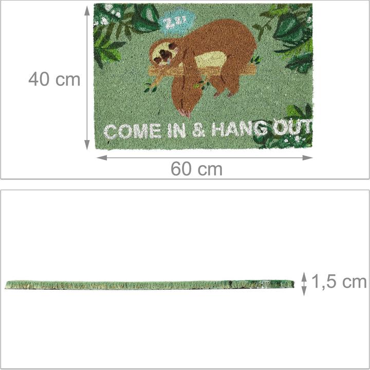 Actual product image Relaxdays Doormat (60 x 40 x 1.5 cm)