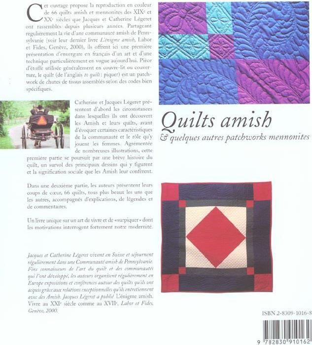 Produktbild Quilts amish et quelques autres patchworks mennonites (Französisch, Légeret Jacques, Légeret Catherine, 2001)