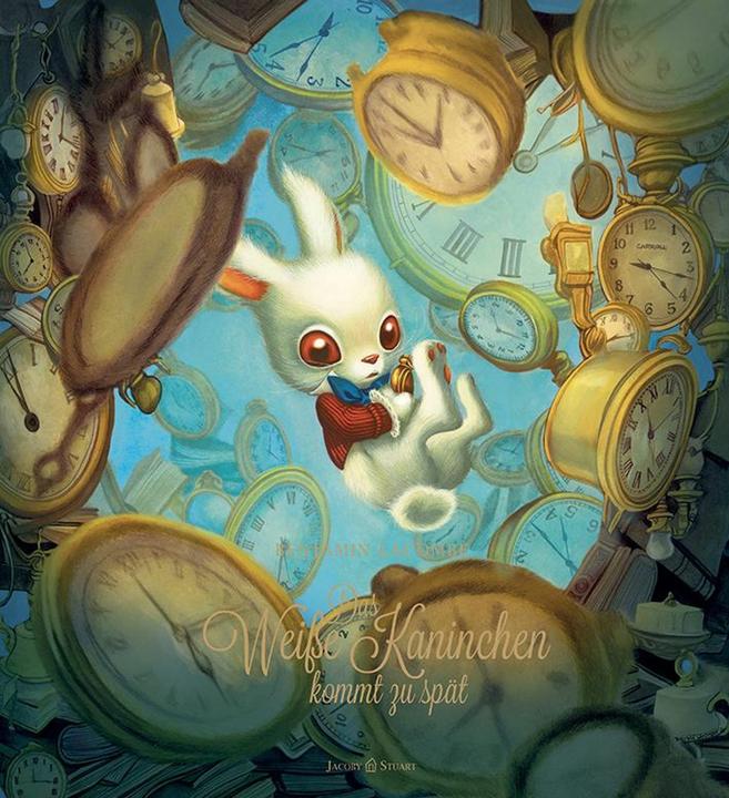Actual product image Das Weisse Kaninchen kommt zu spät (German, Edmund Jacoby, Benjamin Lacombe, 2025)