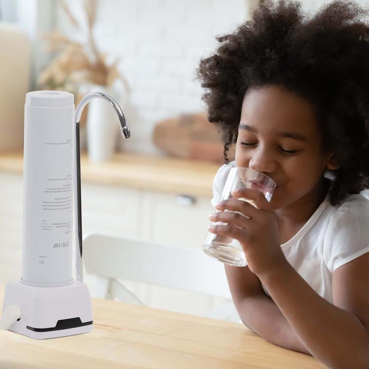 Actual product image Naturewater NW-1-CTO Activated Carbon Block with Water Tap, Desktop Filtering Device with Water Cock