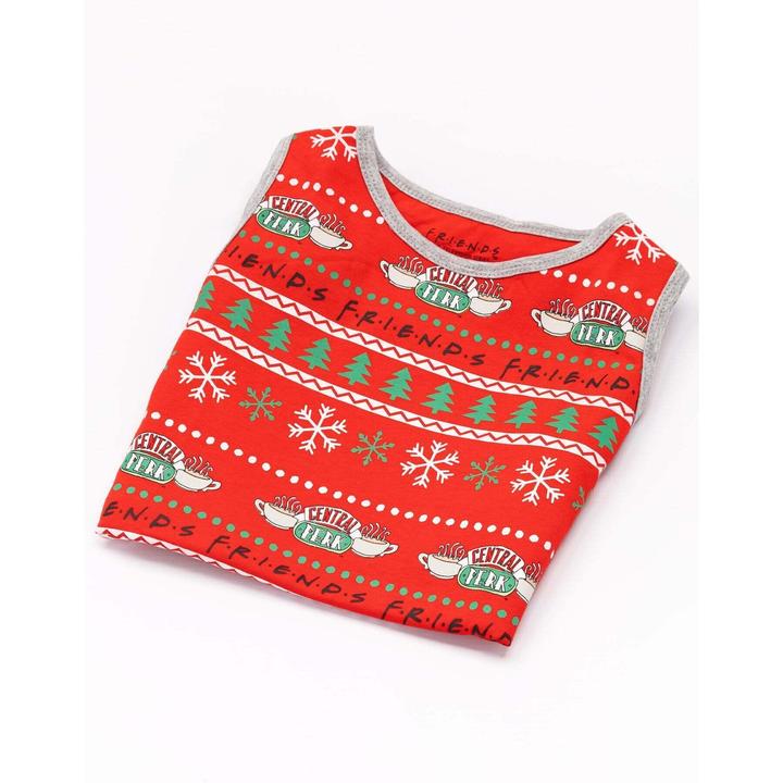 Actual product image Friends Dog pyjamas Central Perk Christmas design (XS, Dog coat)
