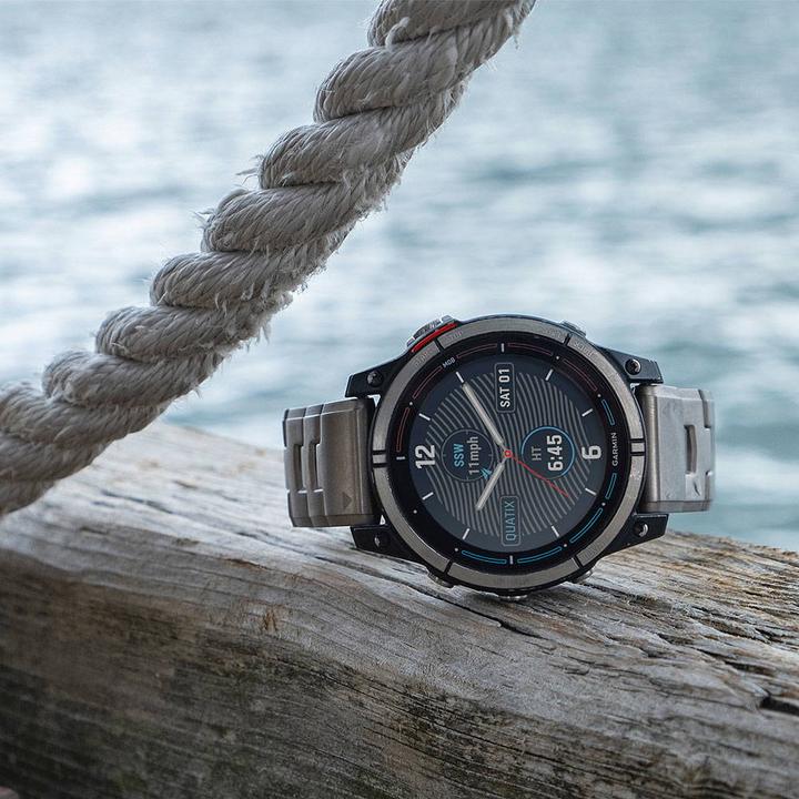 Image du produit Garmin quatix 7X Sapphire Solar Titan" GPS Marine Smartwatch (51 mm)