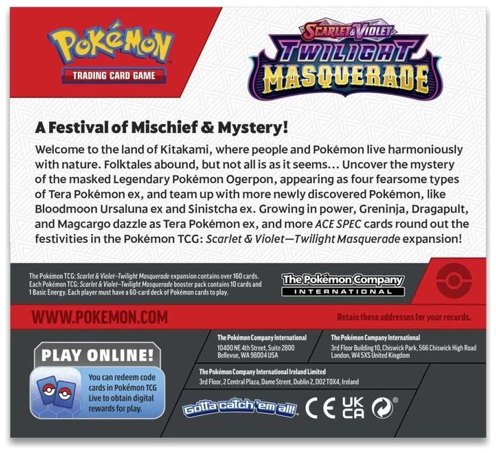 Actual product image Pokémon Twilight Masquerade (English, Booster display)