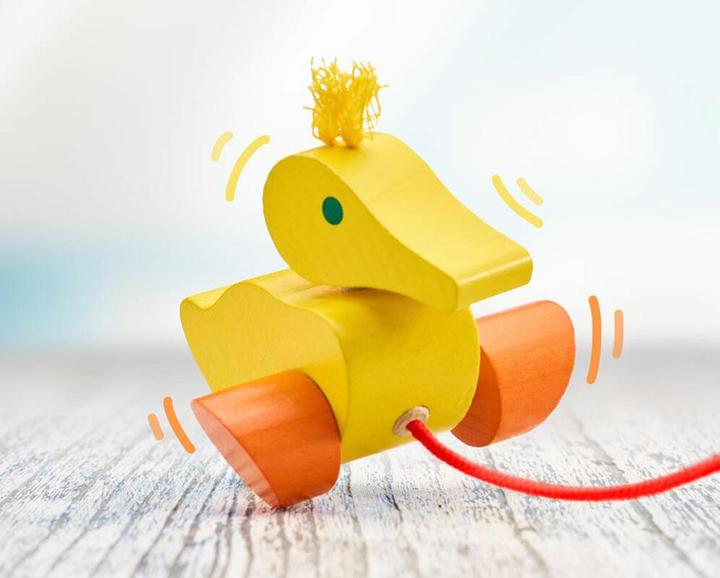 Actual product image Selecta Spielzeug Pull-along Duck Karla 10cm **