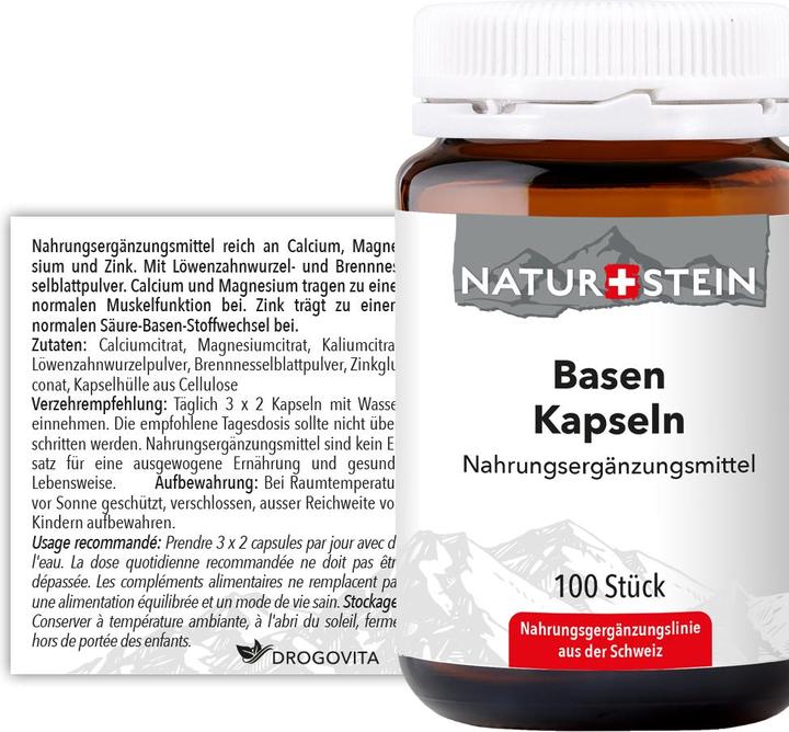 Actual product image Naturstein Bases (100 Piece, Capsules, 181 g)