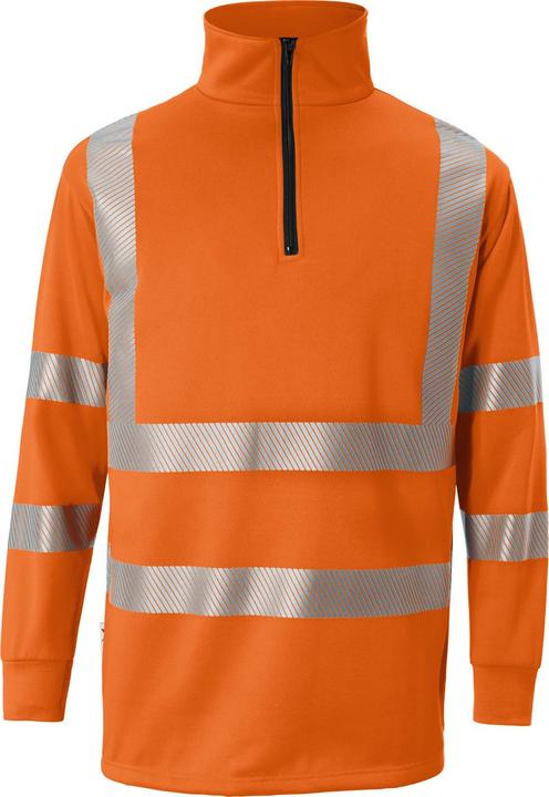 Image du produit Kübler Reflectiq Zip-Sweatshirt Psa 2 Warnorange M (M)