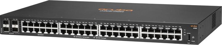 Image du produit HPE Commutateur E Aruba 6100 4 ports SFP+, 1 port console USB Type C, 1 port hôte USB Type A, couche 2 (48 Ports)