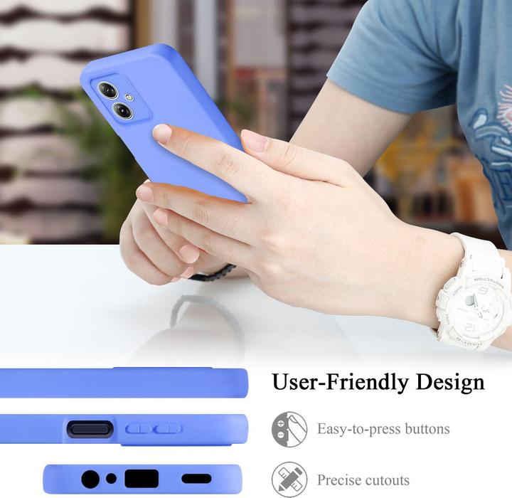 Actual product image Cadorabo Case for Motorola Moto G54 TPU in liquid protection silicone design (Motorola Moto G54)