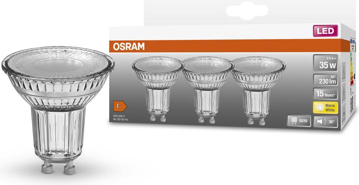 Actual product image Osram Led Star Par16 (GU10, 2.60 W, 230 lm, 3 x, F)