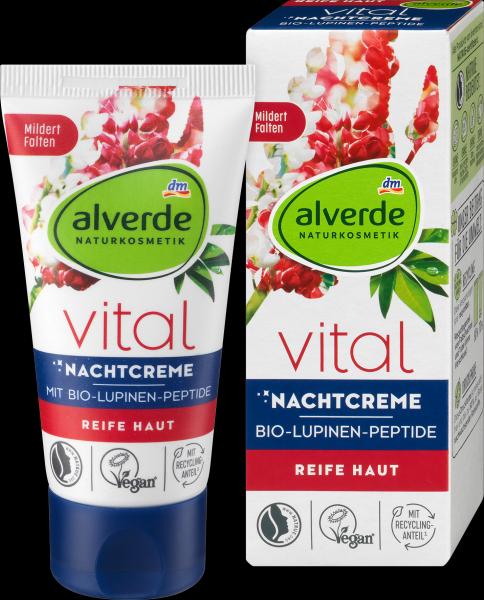 dm alverde Night Cream Vital Organic Lupine Peptides (Night cream)