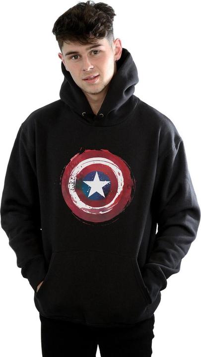 Produktbild Captain America Splatter Shield Kapuzenpullover (S)