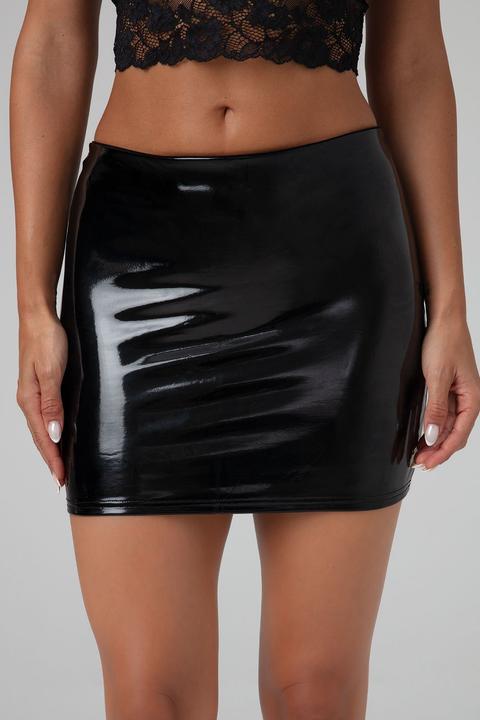 Actual product image Christine Le Duc Mini Skirt Black Love - black (L)