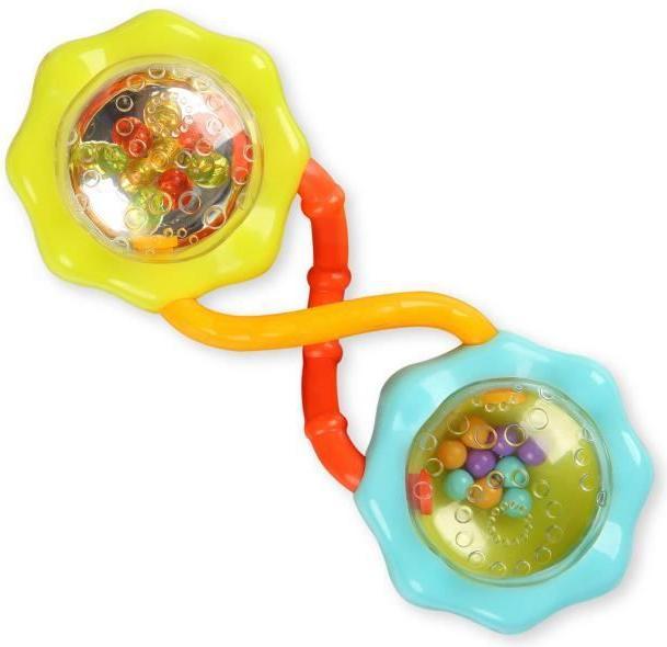 Actual product image Bright Starts Rattle & Shake Barbell™, green