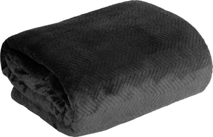 Eurofirany DESIGN 91 CINDY5 Weiche und sanfte Decke mit geprägtem Weihnachtsbaummuster, 150 x 200 cm, Farbe: Sc (150 x 200 cm)