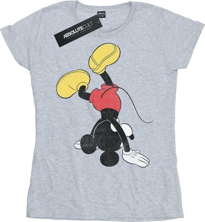 Actual product image Disney Womens/Ladies Mickey Mouse Upside Down Cotton T-Shirt (S)