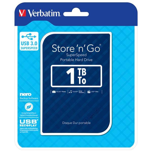 Actual product image Verbatim Store n Go 1TB USB 3.0 blue Gen 2 (1 TB)