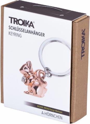 Immagine prodotto Troika Portachiavi Cuckold grigio lucido/oro rosa