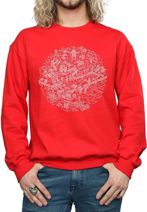 Immagine prodotto Star Wars Christmas Death Star Felpa Uomo (XL)