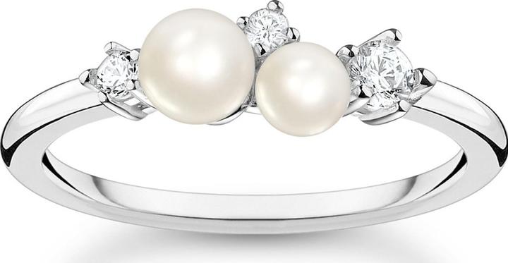 Actual product image Thomas Sabo Modern Chic Pearl Ring (54, 925 Silver)