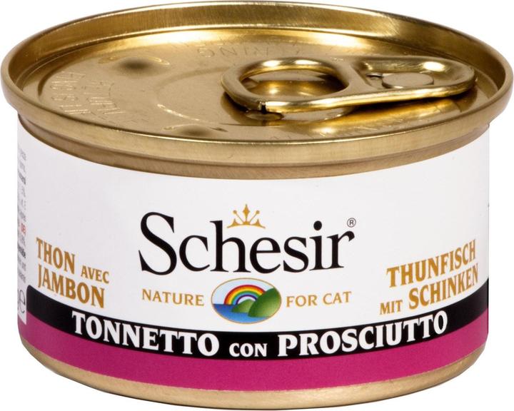 Image du produit Schesir Nourriture humide Thon & Jambon en gelée, 85 g (Adulte, 1 pcs, 95 g)