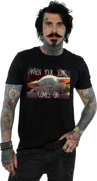 Immagine prodotto Star Wars The Mandalorian The Child Song Meme Maglietta Uomo (3XL)