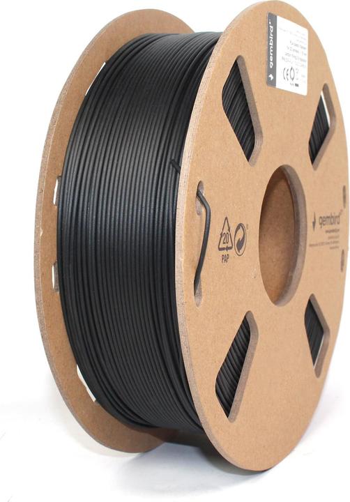 Immagine prodotto Gembird Filamento PLA carbonio 1,75 mm 0,8 kg 3DP-PLA1,75-02-CARBON (PLA, 1.75 mm, 800 g, Nero)