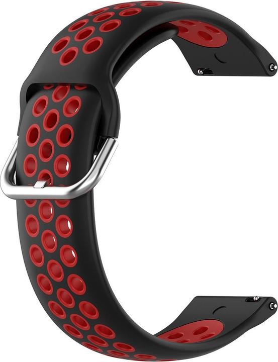 Cover-Discount 20mm Silicone Bracelet Sport troué rouge (20 mm, Silicone)