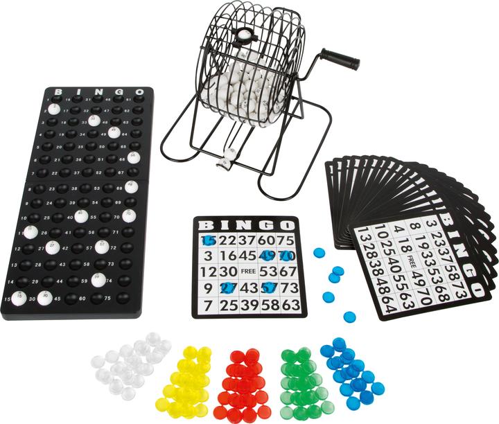Productafbeelding small foot Bingo-trommel met accessoires (Duits, Frans, Italiaans, Engels)