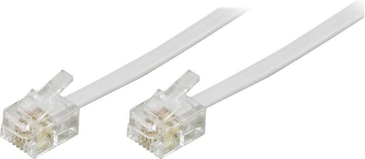 Produktbild Deltaco DEL-161F Telefonkabel 5m Hvid