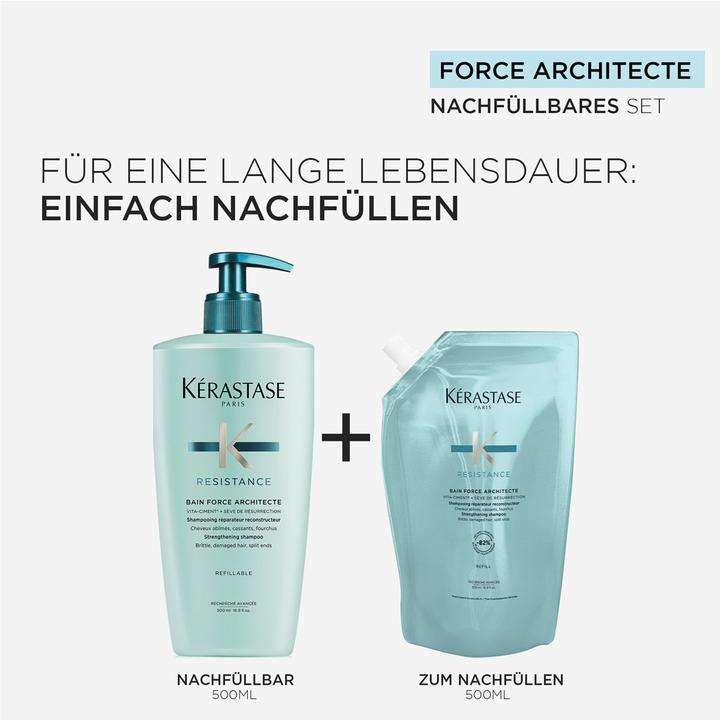 Produktbild Kérastase Resistance Nachfüllset (1000 ml, Flüssiges Shampoo)