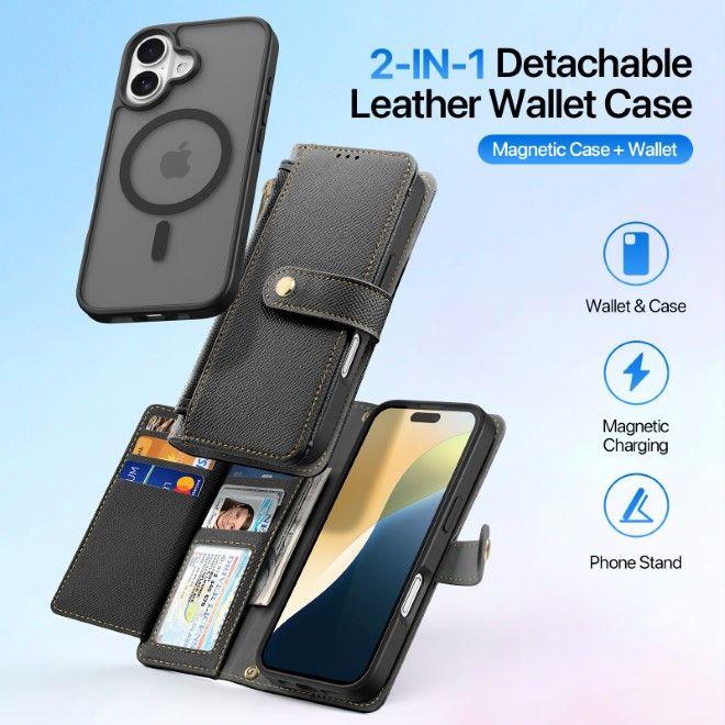 Produktbild Dux Ducis Lawa Series MagSafe Kunstleder Bookcover Hülle (Apple iPhone 16 Plus)
