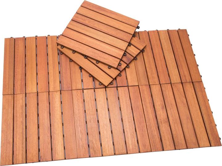 Immagine prodotto Deuba Piastrelle in legno (33 x, 30 x 30 cm)