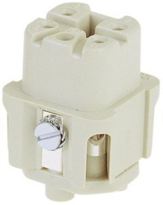 Produktbild Harting HAN A Steckverbinder, Einsatz Typ 3Amale Schraubklemme max 2,5mm2, 10A4 polig