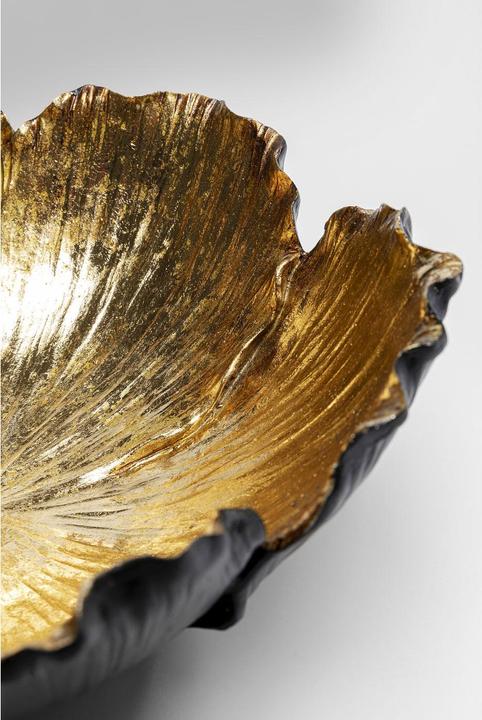 Actual product image Kare Design Deco Bowl Flower Bloom Black Gold Ø25