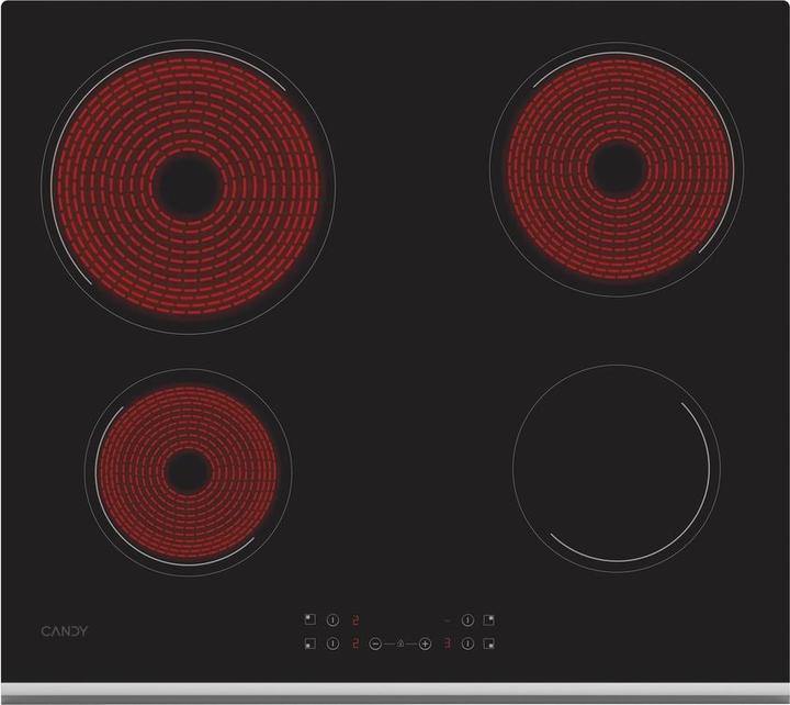 Image du produit Candy CH64XB Noir Cuiseur(s) encastré(s) à 4 cuissons en céramique