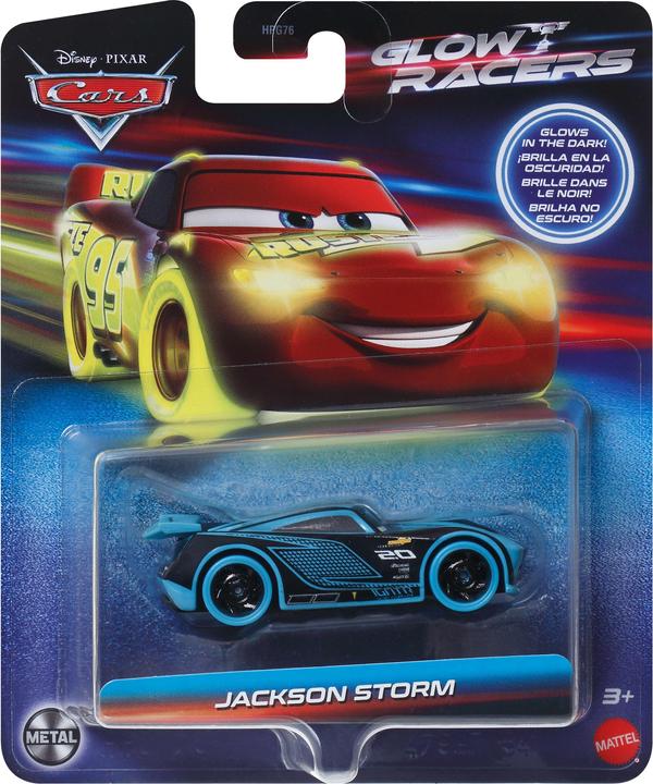 Actual product image Mattel Disney and Pixar Cars Glow Racers J