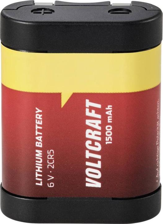 Image du produit Voltcraft Pile photo 2CR5 Lithium 1500 mAh 6 V 1 pc. (1 pcs, 2CR5, 1500 mAh)
