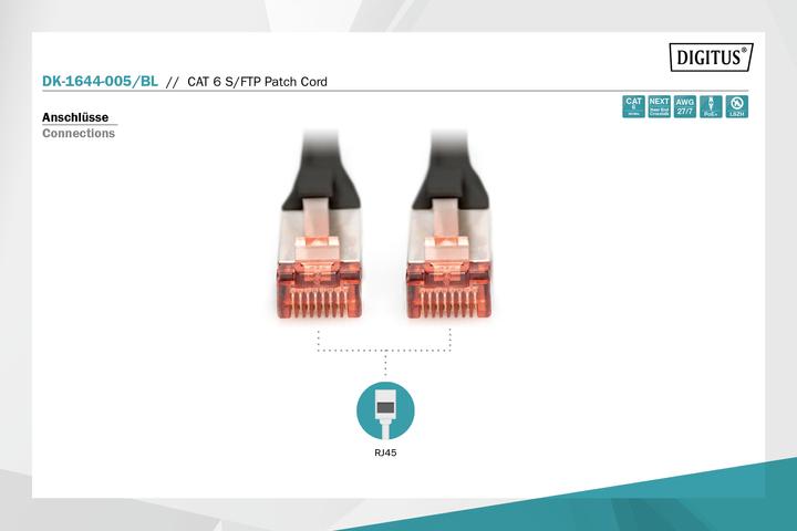 Produktbild Digitus Patchkabel (S/FTP, CAT6, 0.50 m)