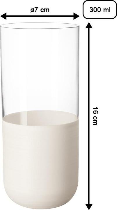 Produktbild Villeroy & Boch Longdrink-Glas, Set 4tlg. Manufacture Rock blanc (0.30 l, 4 x)