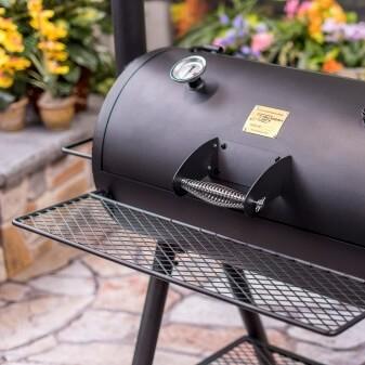 Actual product image Char Broil Smoker Oklahoma Joe steel black incl. lid, lid thermometer, grill grate, tray, ace (Grill)