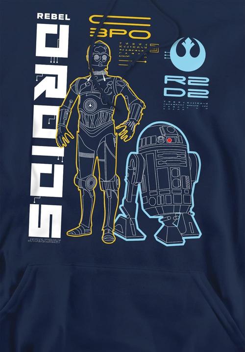 Image du produit Star Wars - Sweat à capuche REBEL DROIDS - Homme (M)