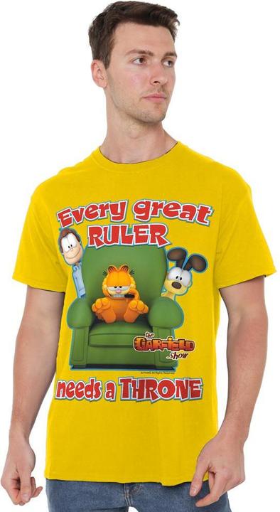Actual product image Garfield Mens Throne T-Shirt (L)