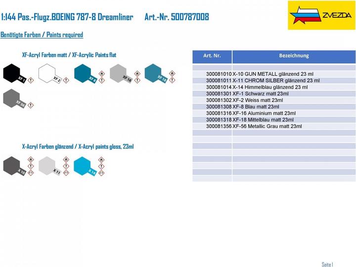 Image du produit Carson 1:144 Véhicules volants BOEING 787-8 Dreamliner