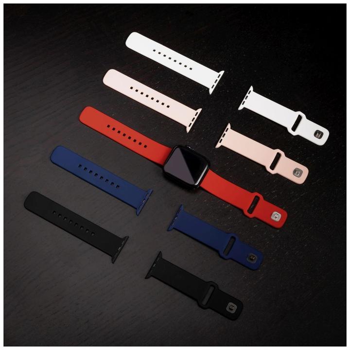 Produktbild Fixed Silikonarmband für Apple Watch 42/44/45 mm, blau