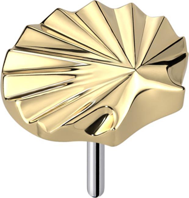 Immagine prodotto Star Piercing Guscio a disco senza fili con taglio a diamante placcato oro (Titanio G23, senza ottone)