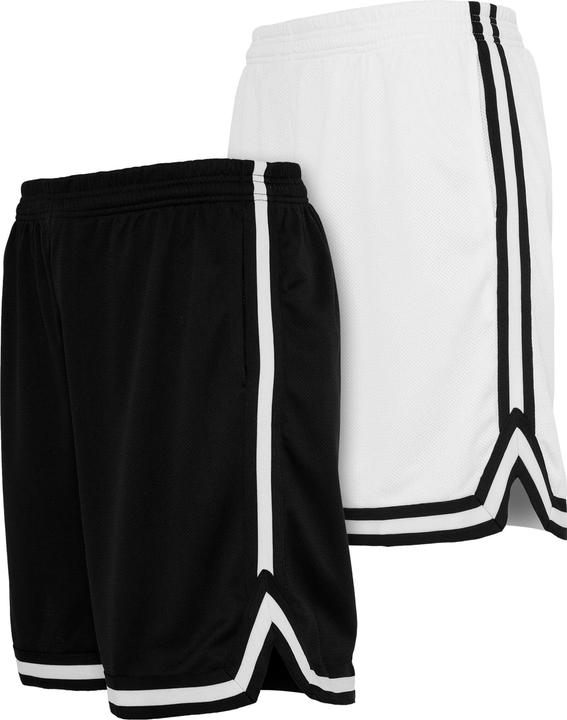 Produktbild Urban Classics Stripes Mesh Shorts 2-Pack - 127141 (M, 3XL)